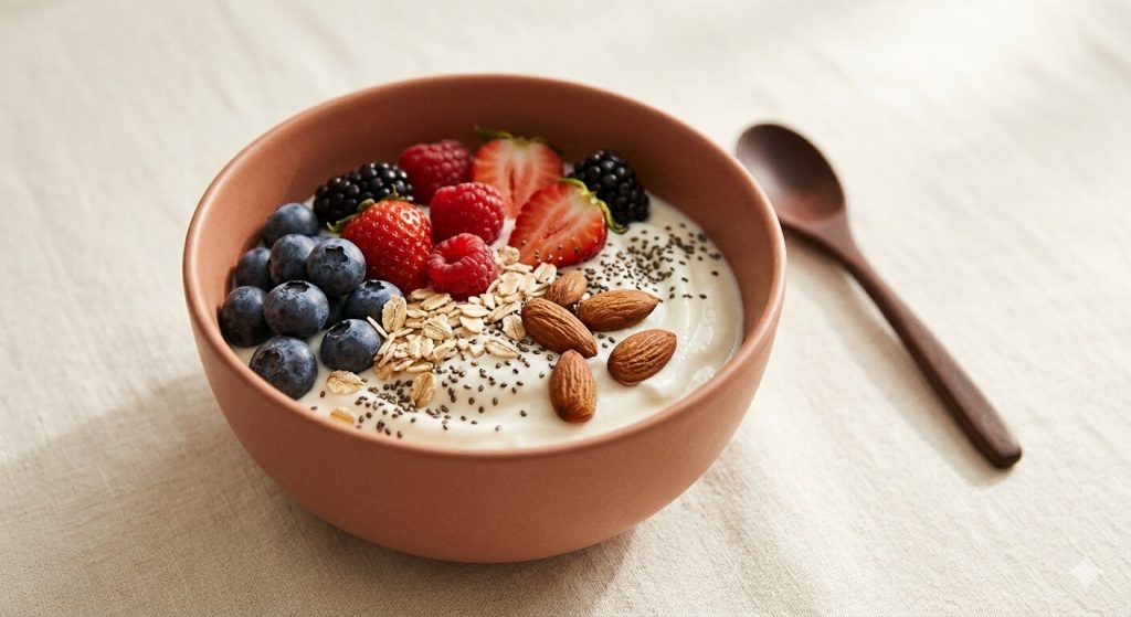 Yoğurt-berry bowl: insülin dostu kahvaltı