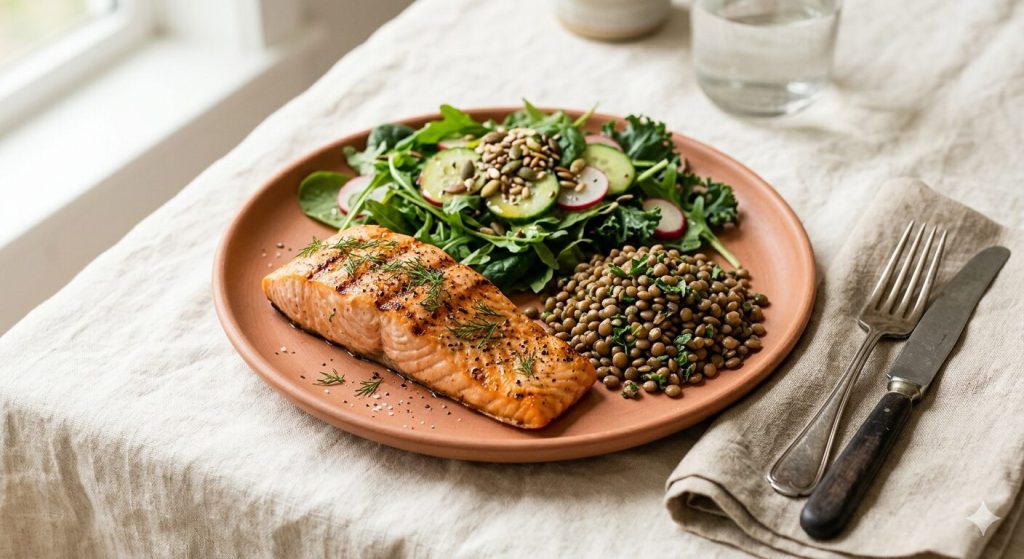 Metabolizmaya destek olan protein zengini tabak