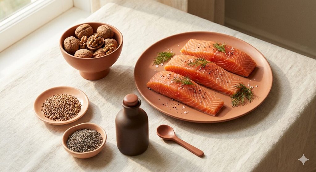 NAFLD için omega-3 zengini besinler