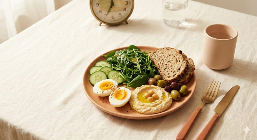 Aralıklı orucun ilk öğünü: proteinli tabak