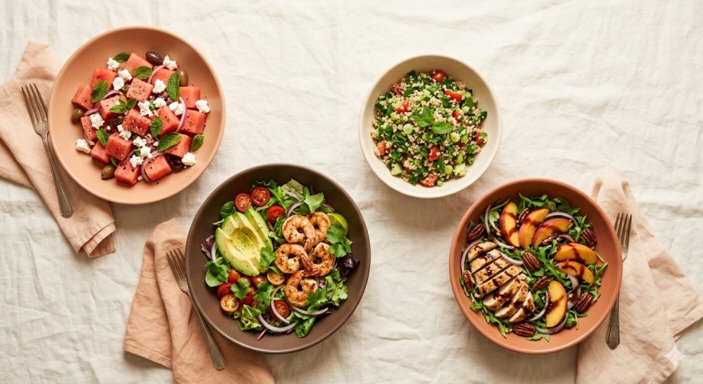 Yaz Akşamı Salata Tarifleri: 4 Yaratıcı Kombinasyon