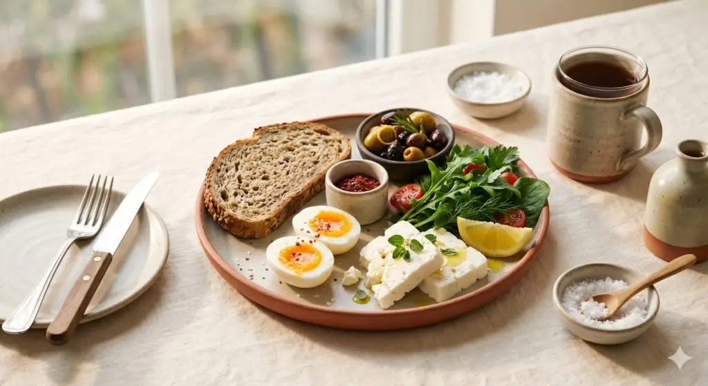 İnsülin direncinde proteinli kahvaltı örneği